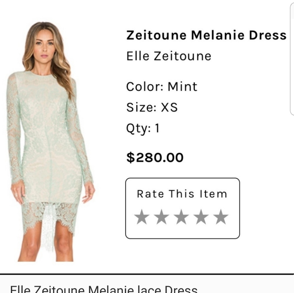 Elle Zeitoune Melanie lace dress xs
